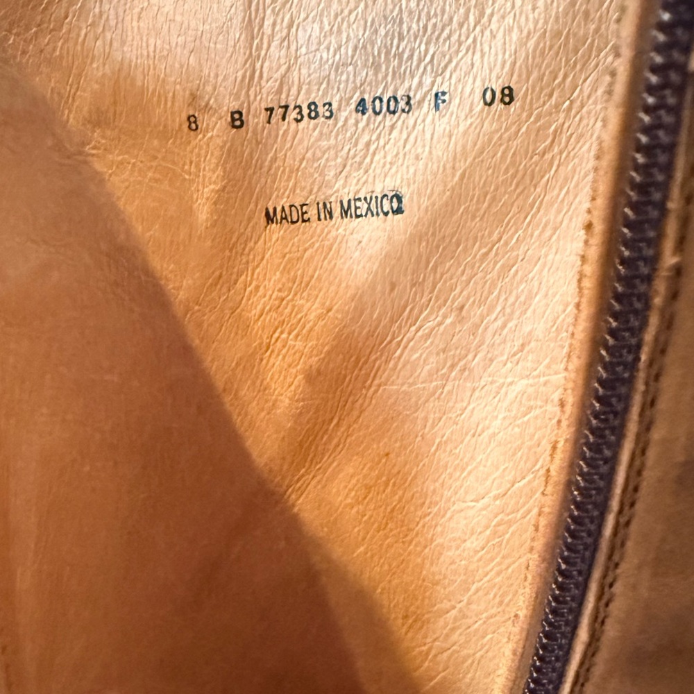 EUC Frye Veronica Slouch Leather Camel/Tan Tall Boot/Purchased 2008 - Picture 5 of 6